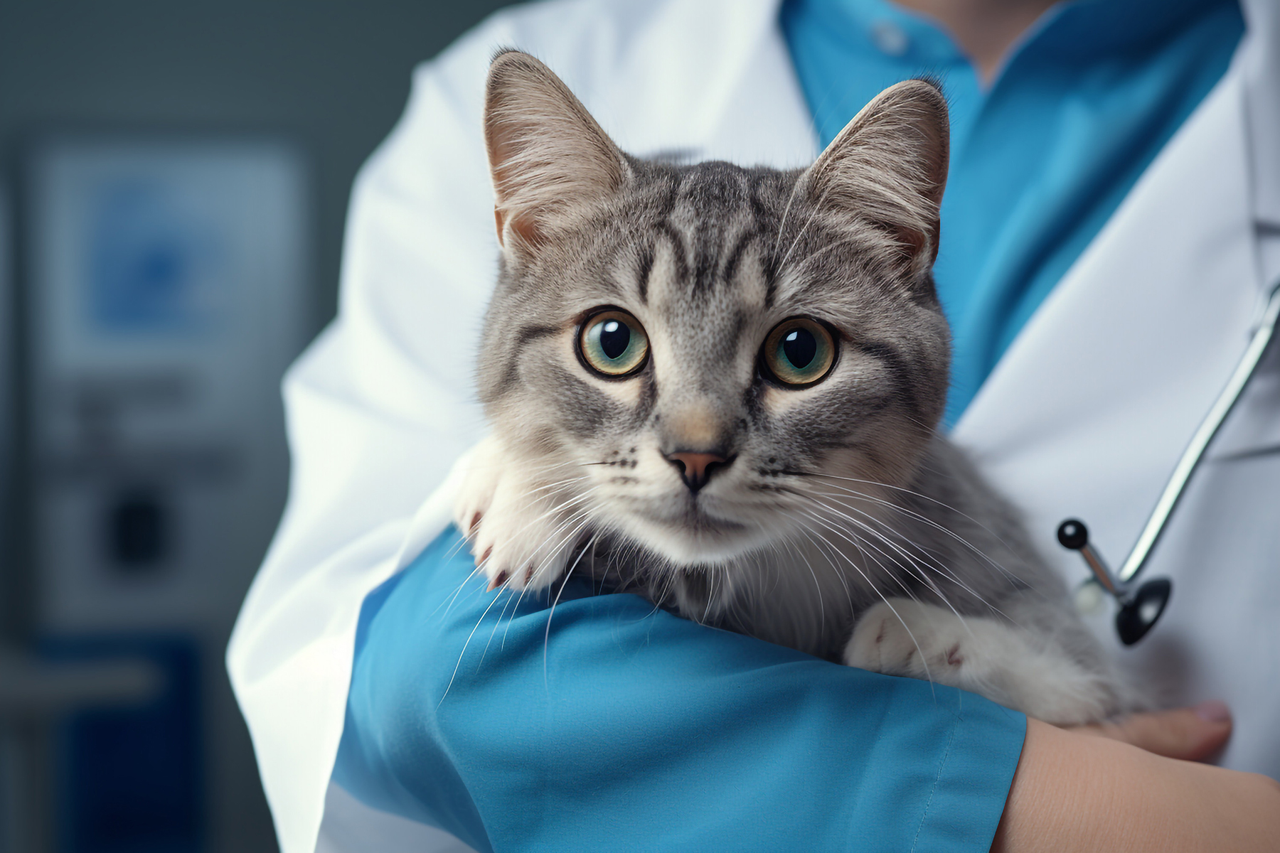 Cat getting veterinary treatment in Blairsville, PA